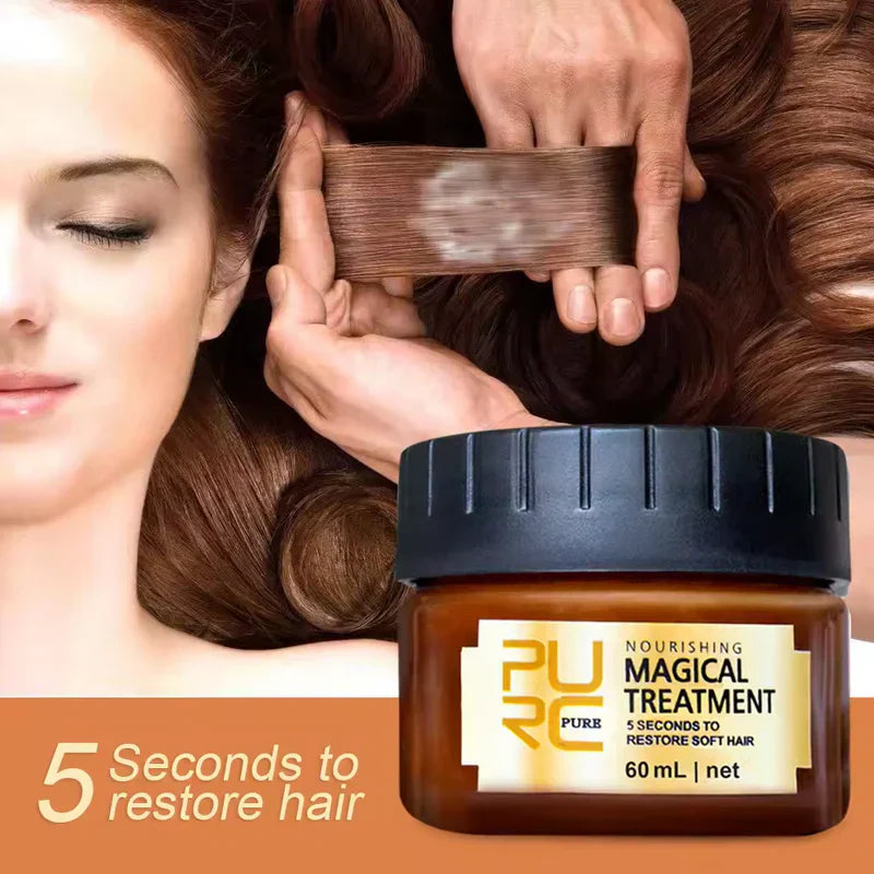 1+1 GRATIS: Masca tratament magica 60ml cu cheratina | Reparatie intensiva si restaurare par | Hidrateaza si protejeaza, pentru par sanatos si stralucitor